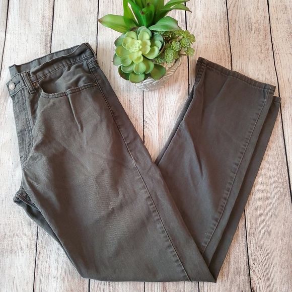 LEVI Men's 505 Jeans Size 34 × 34 Light Black Wash - Picture 2 of 4